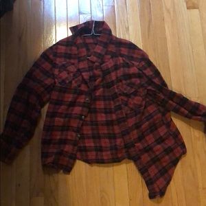 Mossimo black and red flannel